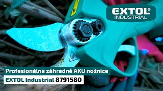 Profesionálne záhradné AKU nožnice EXTOL Industrial 8791580  1min verzia [upl. by Assiralc749]