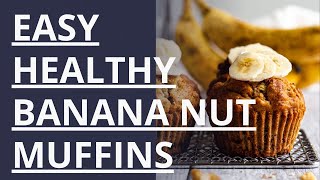 Healthy Banana Muffins with Nuts  Sugar Free Easy [upl. by Magda]