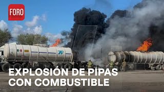 Explosión de pipas en Matamoros Tamaulipas  Expreso de la Mañana [upl. by Tatiana]