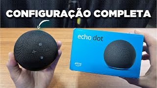 ALEXA ECHO DOT 5  Configuração Completa  Passo a Passo [upl. by Aima]