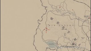 Red Dead Redemption 2 online Beta Black Bone Forest Treasure Map Guide 2 Druga mapa skarbu [upl. by Calabrese]