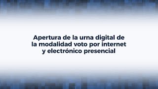 Apertura de la urna digital para voto en el extranjero  Elecciones 2024 [upl. by Aener]