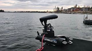 Cayman Haswing GPS Electric Trolling Motor 1st Water Test  Impressions [upl. by Isabel]