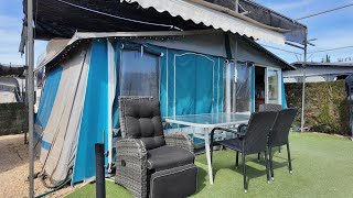 Hobby Touring Caravan amp Awning For Sale On Camping Benisol Campsite In Benidorm  €19500 [upl. by Aihsyn989]