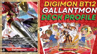 Gallantmon Deck Profile  Digimon TCG BT12 [upl. by Blankenship786]