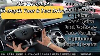 MG 7 Trophy Indepth Tour amp Test Drive Voice Control Auto Driving Performance Sound System [upl. by Buschi]