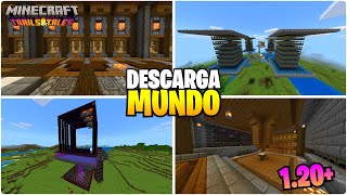 🔔 Revisando MUNDOS de Minecraft Tecnico  4  Minecraft Bedrock 120   Descarga ✅ [upl. by Litt953]