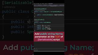 You can change List elements names in Unity inspector [upl. by Craggie]