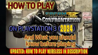 How to Play SOCOM Confrontation Online On PlayStation 3 Wireless Setup in Description 2024 [upl. by Atenaz236]