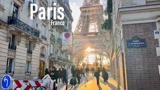 Paris France 🇫🇷  February 2022  4K HDR 60fps Walking Tour ▶118 min [upl. by Silevi616]