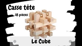 Solution Casse tete LE CUBE 18 PIECES [upl. by Ttik574]