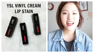 YSL Vinyl Cream Lip Stain Review and Swatch [upl. by Forster]