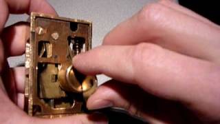 Cutaway antique safe deposit lock [upl. by Bronnie739]