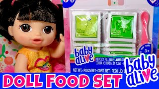 😋New Doll Food Set 🍐Baby Alive Sweet Spoonfuls Baby Try New Baby Alive Food 🤗We Have Facebook [upl. by Vivien]