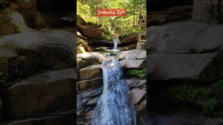 Sabbaday Falls in the White Mountains whitemountains newhampshire waterfall [upl. by Ecylahs391]