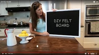 DIY FELT BOARD [upl. by Kissee]