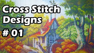 Cross Stitch Designs 01  360 DEGREES [upl. by Simonsen]