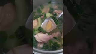 Our lunch for today tinolang manok with malunggay at tangladpinoyfood tinolangmanok [upl. by Pomeroy]