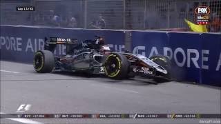 Nico Hulkenberg F1 crash compilation [upl. by Roma]