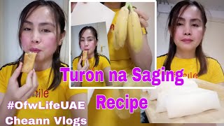 Easy Turon na Saging Recipe Cheann Vlogs easyrecipe [upl. by Auvil]