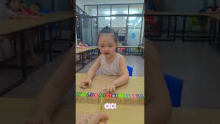 CiCi has perfect pronunciation Alphabet train [upl. by Alyakcm]