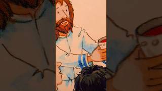 The Last Supper  Children’s Read Aloud Bible Stories youtubekids cartoon abcd english reels [upl. by Ameekahs]