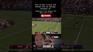 How To Kick Onside Kick On College Football 25 lsu collegefootball shorts viral football ncaa [upl. by Lukash]