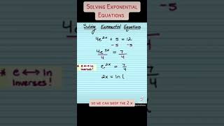 Solving Exponential Equations [upl. by Gnuhp655]