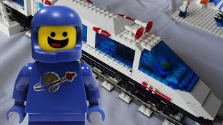 Lego Train space MOC in huge Lego classic space setup [upl. by Evvie]