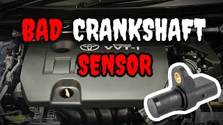 SYMPTOMS OF A BAD CRANKSHAFT POSITION SENSOR [upl. by Marylinda607]