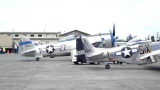 P47 Thunderbolt and P51 Mustang start up [upl. by Hagile]