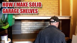 Making Heavy Duty Garage Shelves using CLS Timber [upl. by Malliw835]