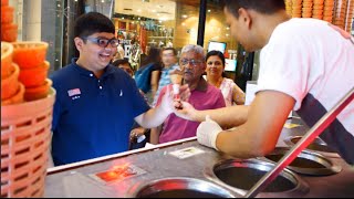 Turkish Ice Cream Tricks at Jalan Bukit Bintang Kuala Lumpur [upl. by Cyrilla928]