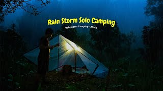 Camping in Heavy Rain and Rain Storm Camping  ASMR [upl. by Demetrius913]