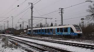 Kersttrein vertrekt uit Bad Bentheim D [upl. by Nodearb702]