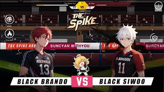 Black Brando Vs Black Siwoo Volleyball 3x3 [upl. by Aelem]