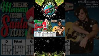 I SAW MOMMY KISSING SANTA CLAUS CAPO 2 John Mellencamp Intermediate Guitar Chord TAB PlayAlong [upl. by Nash]