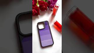 DIY Back cover 💜 backcover cover phonecover iphone diy handmade shorts [upl. by Etteuqram]