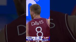 Davis Bertans release speed is insane 😳 FIBAWC x WinForLatvia 🇱🇻 [upl. by Reave280]