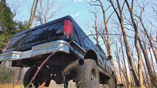 97 F350 73 Powerstroke 5quot straightpipe Exhaust [upl. by Ravahs]