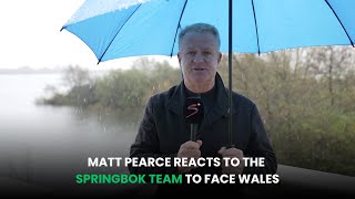 Matt Pearce Reacts To Springbok Team To Face Wales  What Goes On Tour [upl. by Nyrrek]