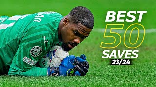 Best 50 Goalkeeper Saves 202324  HD 10 [upl. by Neelear971]