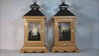 Lantern in wood for Luminara candles on YouTube [upl. by Paolo704]