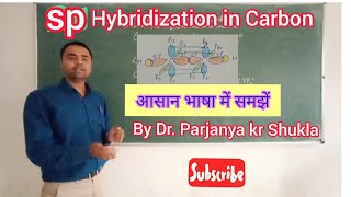 sp Hybridization in Carbon  Hybridization in Ethyne [upl. by Cyd681]