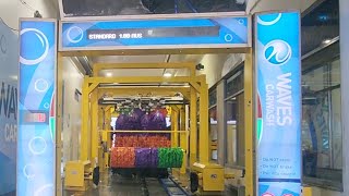 WashTec SoftLine 2 Tunnel at Waves car wash in Gungahlin ACT 2024 [upl. by Oswin]