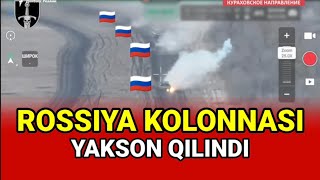 RUS KOLONNASI KUPYANSKKA YORIB KIRDI UKRAINA UNI YOQ QILGANINI AYTMOQDA  NIMALAR MALUM [upl. by Hareenum888]