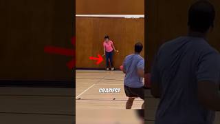 The craziest dodgeball catch ever 😂 [upl. by Nalliuq]