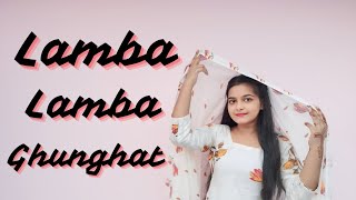 Lamba Lamba Ghunghat  Ajay Hooda  New Haryanvi Song  Dance cover by laxmi [upl. by Lind]