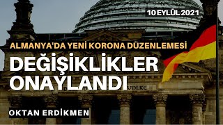 Almanyada değişiklikler onaylandı  10 Eylül 2021 Oktan Erdikmen [upl. by Lydia]