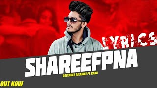 Shareefpna lyrical video  DEVENDER AHLAWAT  Latest haryanvi song 2019  shareefpna song 2019 [upl. by Akit388]